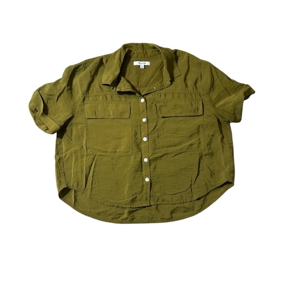 Madewell Tops - Madewell Casual Olive Button Down Shirt small